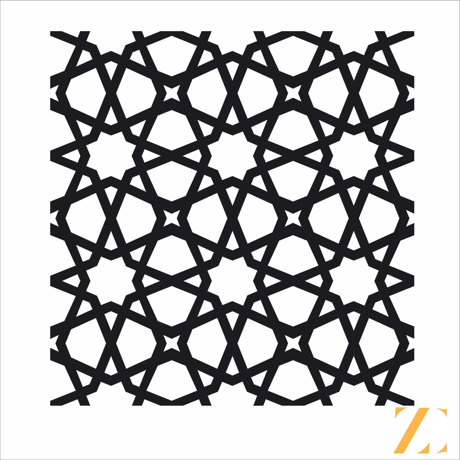 Islamic Pattern,vectorel Plasma Cut,,islamic,laser Cut File,cnc Route File,wall Art,panel,dxf