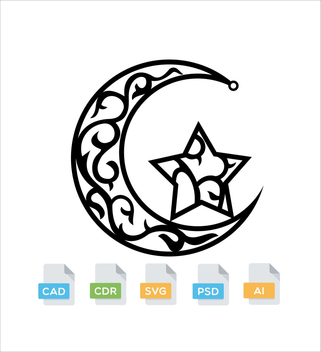 Islamic Signs,islamic Laser Cut File,cnc Route File,islamic Wall Art,islamic Dxf File,islamic