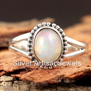 925 Sterling silver ring, Natural Fire Opal Ring, 7X9 MM Oval Opal Ring, Handmade Fire Stone Ring, Gift Ideas, Opal Jewelry,Promise Ring