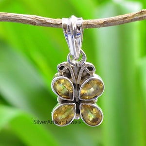Citrine Necklace, Raw Citrine Necklace, Citrine pendant, November Birthstone necklace, 925 SilverJewelry, Citrine crystal,Gemstone Necklace