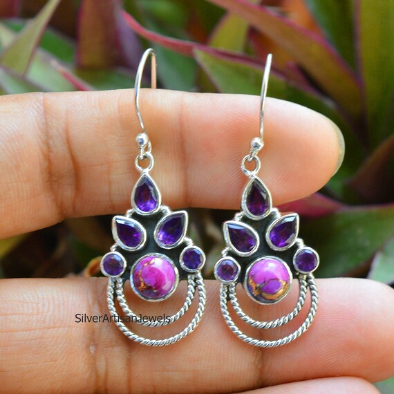 Sterling silver Amethyst earrings Sterling silver Amethyst earrings
