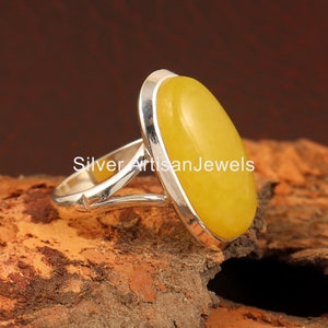 Amazing Combo Ring Set / Natural Jade Rings / Green Jade Rings / Oval Stone Jade Ring / 925 Silver Ring / Handmade Ring / Delicate Rings Set