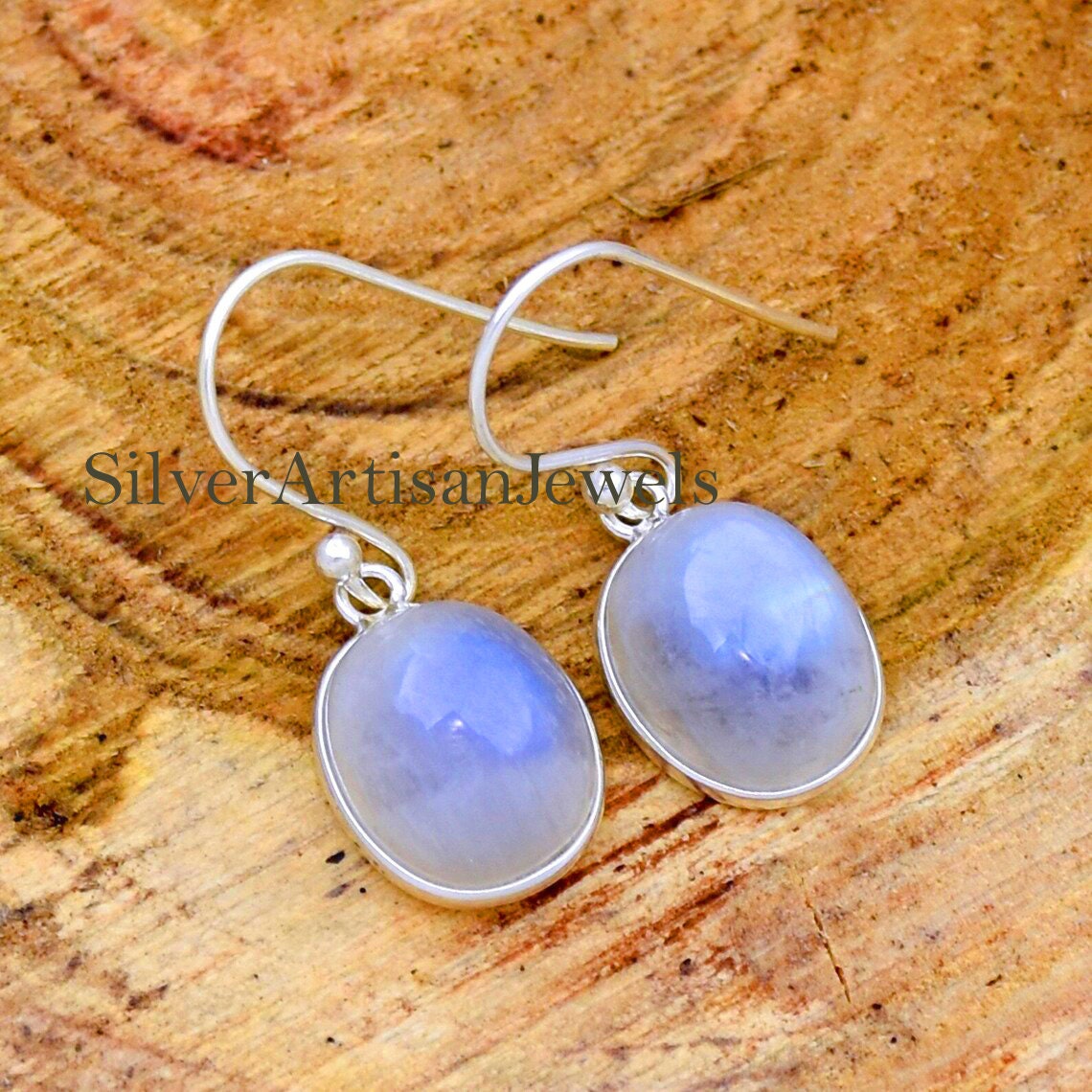 Orecchini A Perno Lunghi In Pietra Di Luna E Cristallo: Gioielli Boho Colorati Per Donna
