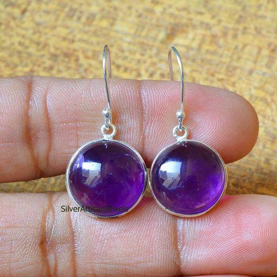 Tunnels D'oreilles En Améthyste Violette 12 Mm - Lot De 2 | Écarteurs Unisexes Fantaisie, Bijoux Pierre Naturelle - 9