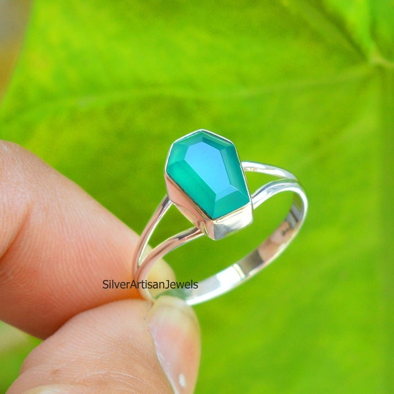 Get Green Chalcedony Stone Ring at ₹ 550 | LBB Shop