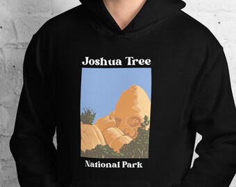 Men's Retro Joshua Tree National Park Hoodie