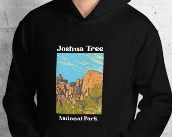 Men's Retro Joshua Tree National Park Hoodie