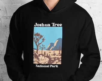 Men's Retro Joshua Tree National Park Hoodie