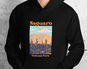 Men's Retro Saguaro National Park Hoodie