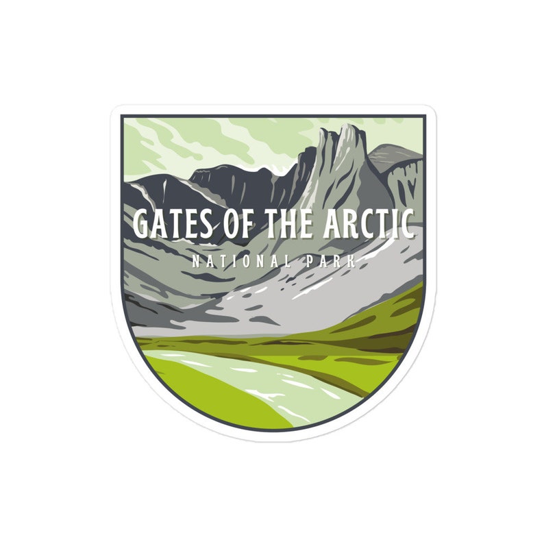 Gates of the Arctic NATIONAL PARK STICKER National Park Etsy