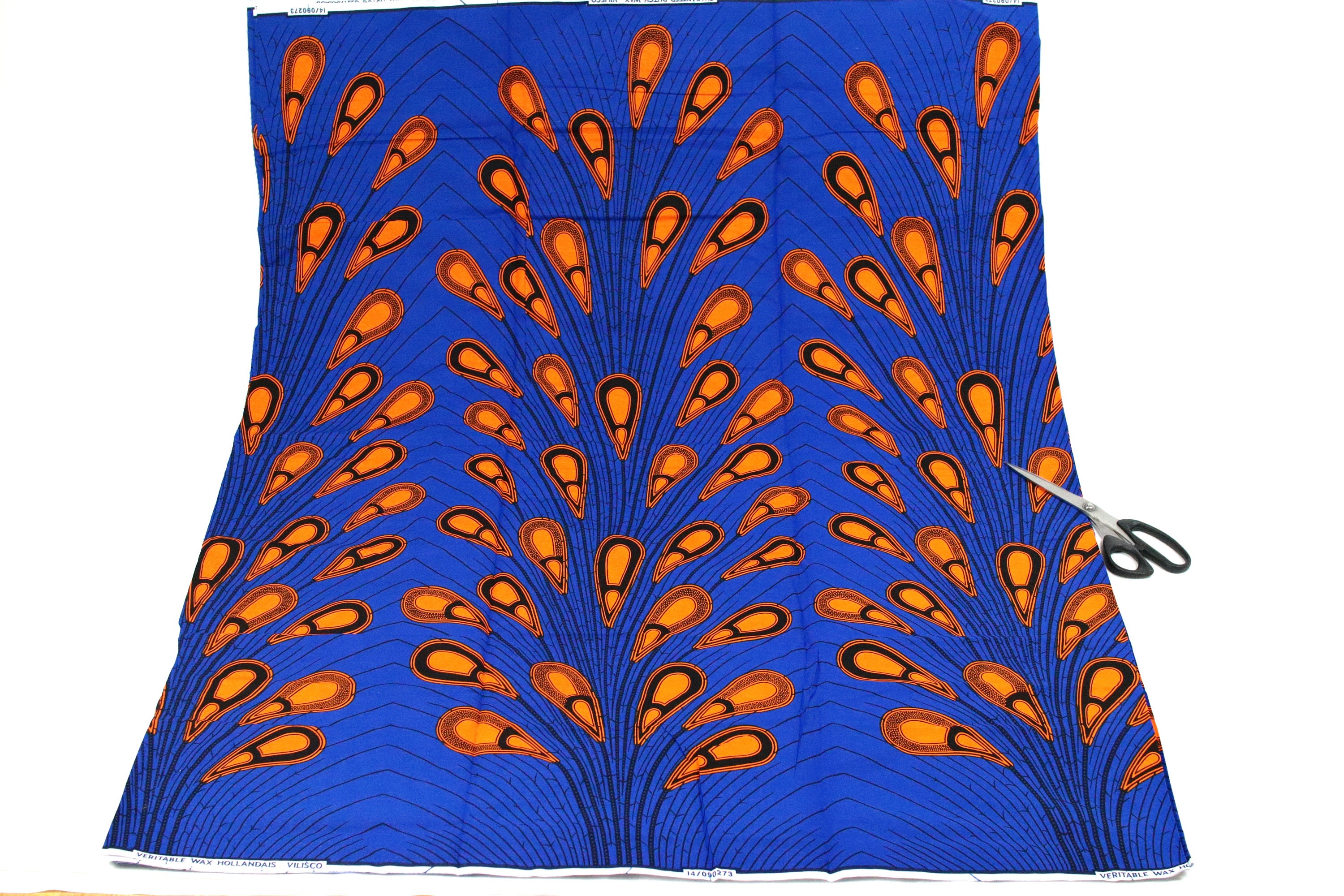 African Print Fabric by the yard blue ankara fabric 100 Etsy