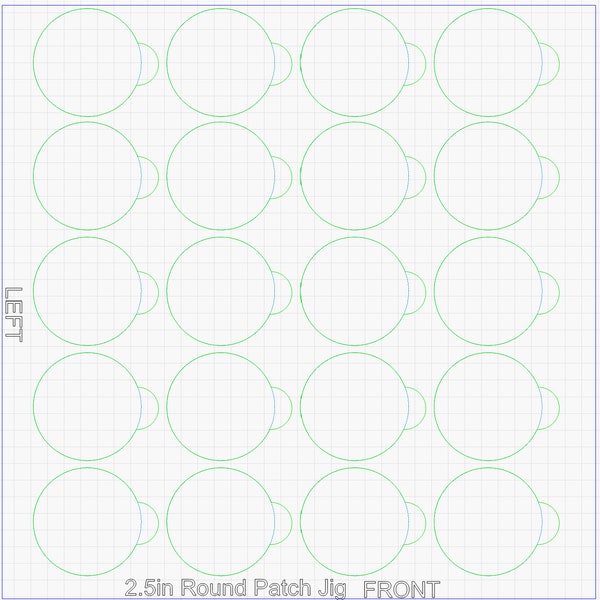 Leather Patch Jigs for 2.5in Round, 2inx3in Rectangle/Oval Rectangle, and 2inx3in Oval