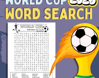 WORLD CUP 2026 Word Search Puzzle
