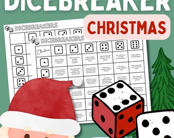Christmas Dicebreaker Game | Holiday Icebreaker Questions (Digital Download)