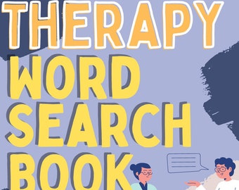 THERAPY Word Search Book - 35 Puzzles (Perfect for Counselors, Therapists, Social Workers etc...)