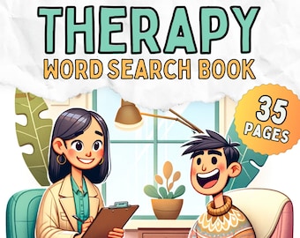 THERAPIE Wortsuchbuch | 35 Wortsuchrätsel für Ratgeber, Therapeuten, Sozialarbeiter, Lehrer | Psychische Gesundheit-Wortsuchbuch