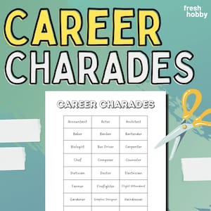 Karriere Scharade Spiel | 50+ Jobbörsen Slips (Muster)