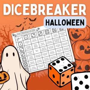 Jeu de brise-dés Halloween | Initiation à une conversation effrayante (PDF inclus)