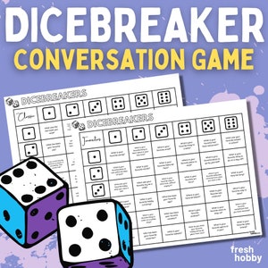 DICEBREAKER - Simple Icebreaker Conversation Game for All Ages (Hours of Fun!)