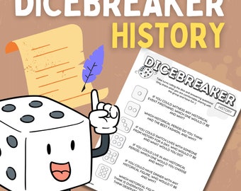 History Dicebreaker Game | Roll & Tell Icebreaker (Simple Version)