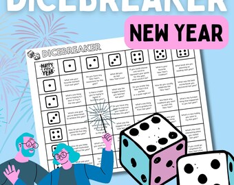 New Year's Eve Dicebreaker Game – Family Conversation Starter (PDF)