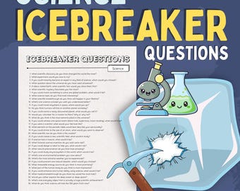 Science Icebreaker Questions – Printable Conversation Starters (Digital Download)