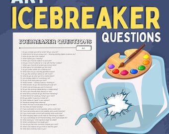 Art Icebreaker Questions – Printable Conversation Starters (Digital Download)