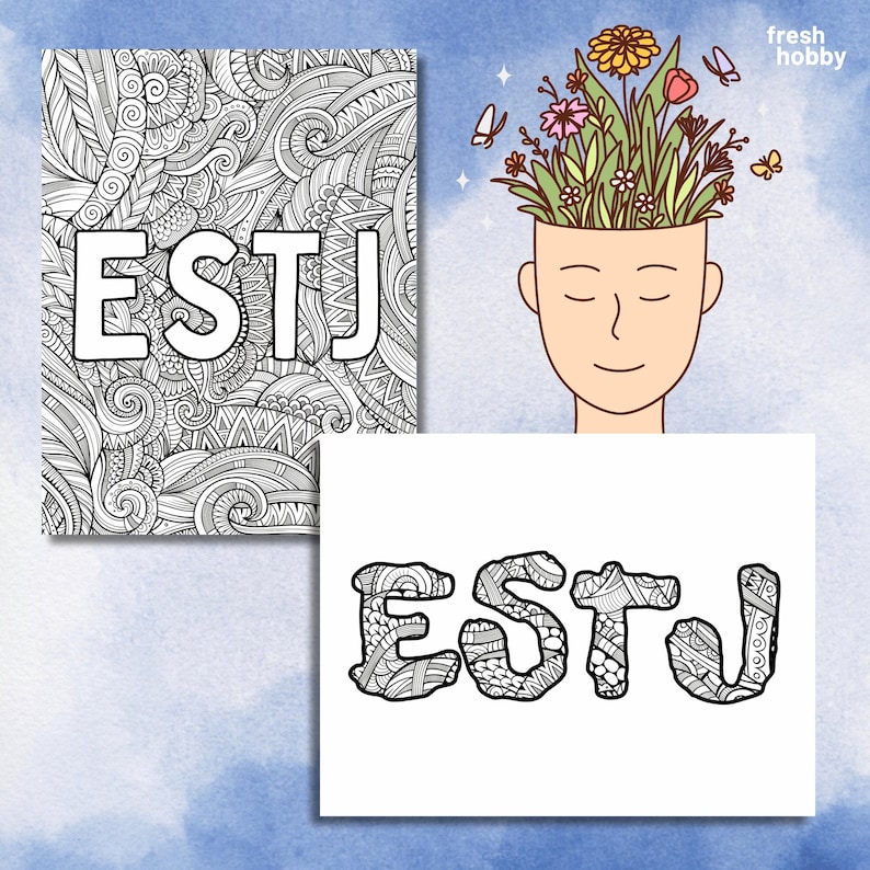 ESTJ Personality Type Coloring Pages 2 Coloring Pages for Your Myers ...