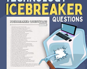 Technology Icebreaker Questions – Printable Conversation Starters (Digital Download)