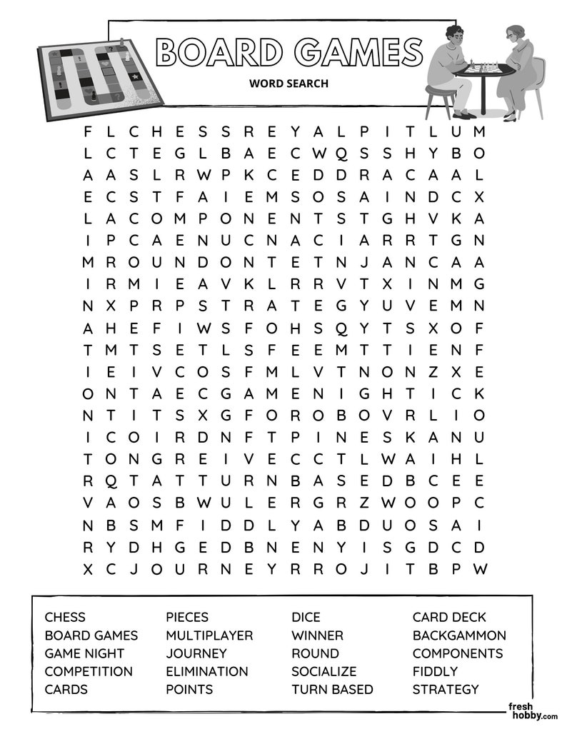 HOBBIES Word Search Puzzle Book – 70 Hobby-Themed Word Search Puzzles (Printable PDF) image 5