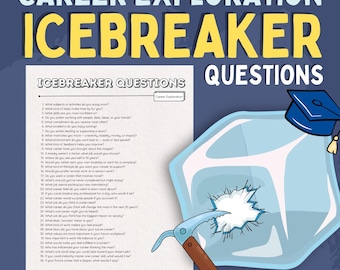 Career Exploration Icebreaker Questions – Printable Conversation Starters (Digital Download)