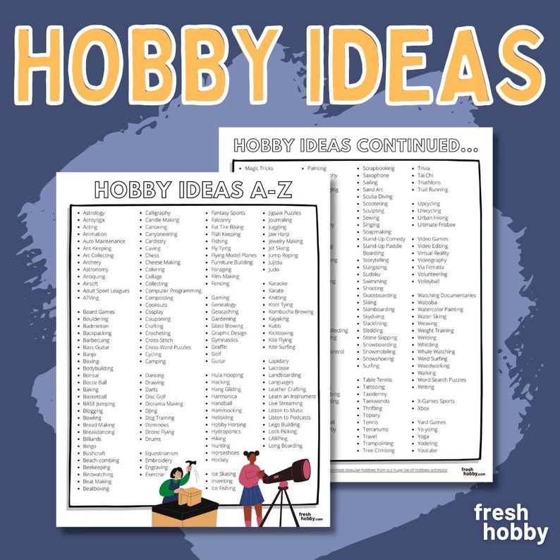 HOBBY IDEAS List of Popular Hobbies from A to Z Start a New Hobby List of Hobbies image 2