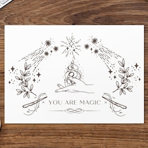 You Are Magic Tarjeta de felicitación -Blank Inside