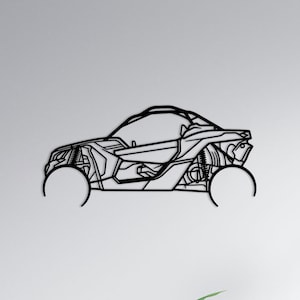 Buggy x3 Silhouette Metal Wall Art , Buggy x3 Metal Wall Art , Car Silhouette Wall Decor , Garage Wall Sign