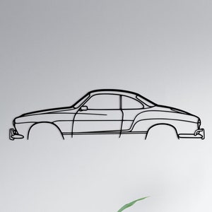 Iconic Car Metal Wall Art: Garage Decor Sign