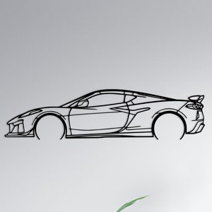 Decoración de cueva de hombre con temática de autos exóticos, arte de pared de metal con temática de autos, letrero de pared de garaje, arte de pared de autos personalizado, letrero de garaje de autos