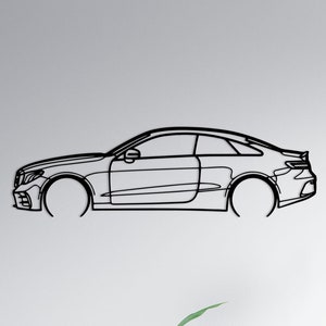 E53 AMG Coupe Silhouette Metal Wall Art: Garage Decor