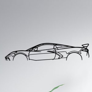 Corvette C8 Stingray Metal Wall Art , C8 Stingray Metal Wall Art , Garage Wall Sign , Custom Car Wall Art, C8 Garage Sign