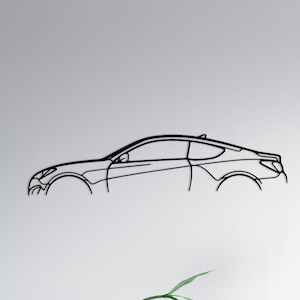 Coupe Car Metal Wall Art: Modern Garage Decor