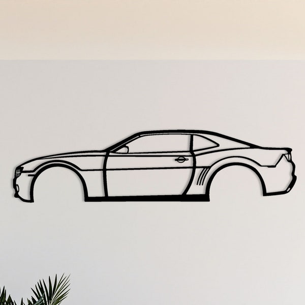 Camaro 2010 Silhouette Metal Wall Art , Camaro 2010 Metal Wall Art, Car Silhouette Wall Decor , Garage Wall Sign , Custom Car Art