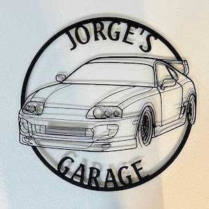 Sports Car Theme Metal Wall Art , Metal Garage Sign , Garage Wall Decor , Garage Decor , Office Car Decor , Car Theme Christmas Gift