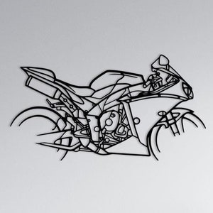 Motorcycle R1 Metal Wall Art , Motorcycle Metal Wall Decor , Custom Motorcycle Wall Art , Motorcycle Gift