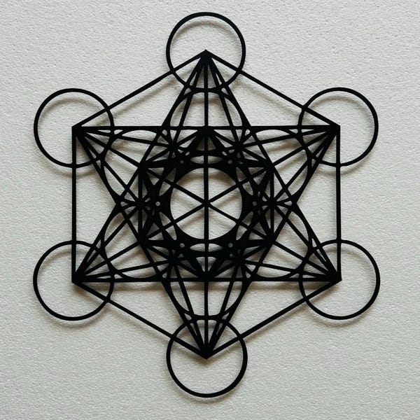 Metatrons Cube Wall Art - Etsy
