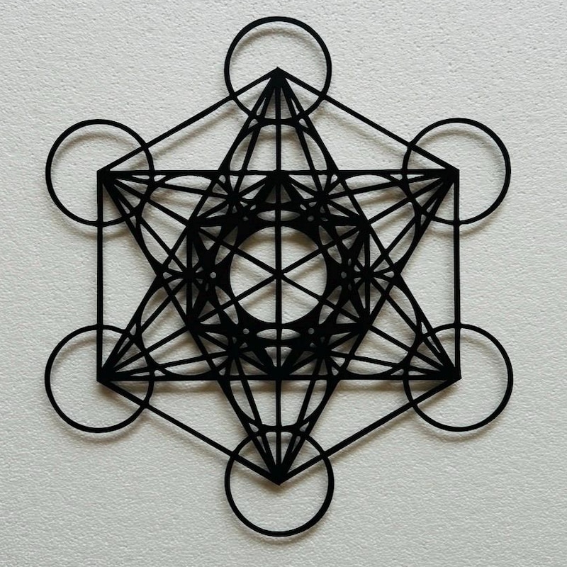 Metatrons Cube Wall Art - Etsy