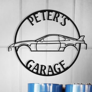 Custom Supra Metal Wall Art , Metal Garage Sign , Garage Gift , Garage Decor , Office Car Decor , Supra Christmas Gift