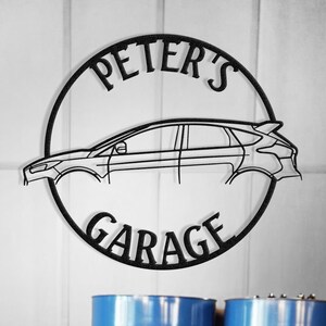 Street Car Man Cave Decor , Metal Garage Sign , Garage Gift , Garage Decor , Office Car Decor , Metal Car Decor , Car Gift Idea