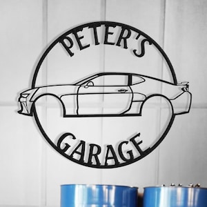 Custom Camaro Metal Wall Art , Metal Garage Sign , Garage Gift , Garage Decor , Office Car Decor , Camaro Christmas Gift , Camaro Decor