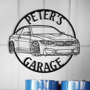 Custom M4 F82 Theme Metal Wall Art , Metal Garage Sign , Garage Gift , Garage Decor , Office Car Decor , Car Christmas Gift