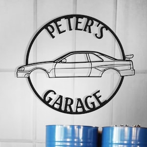 Custom R34 Gtr Themed Metal Wall Art , Metal Garage Sign , Garage Gift , Garage Decor , Office Car Decor , R34 Gtr Christmas Gift