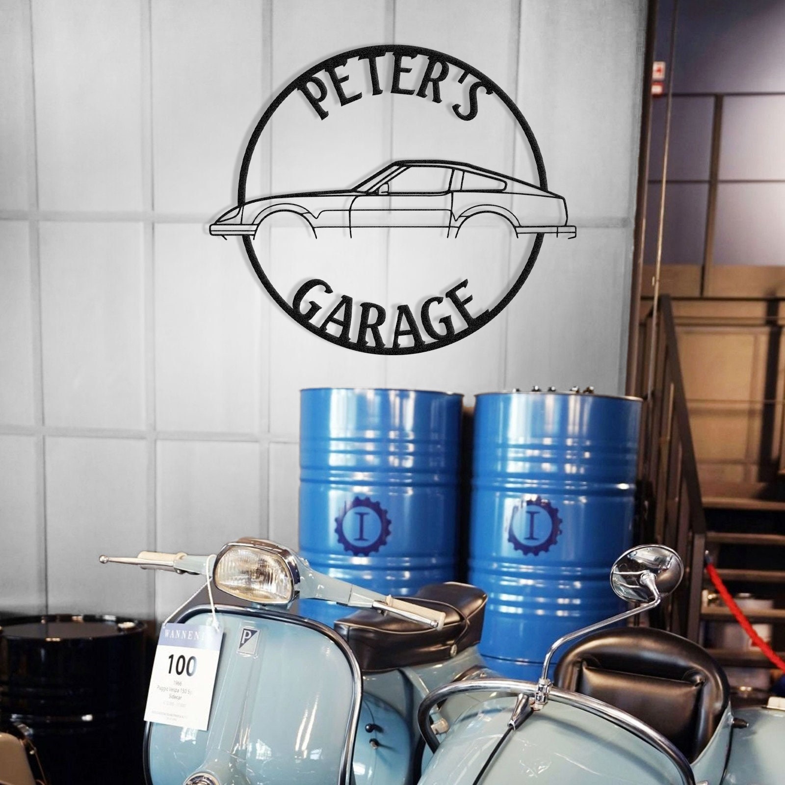 ★ Garage Art Custom 280zx Metal Wall Art , Metal Garage Sign , Garage